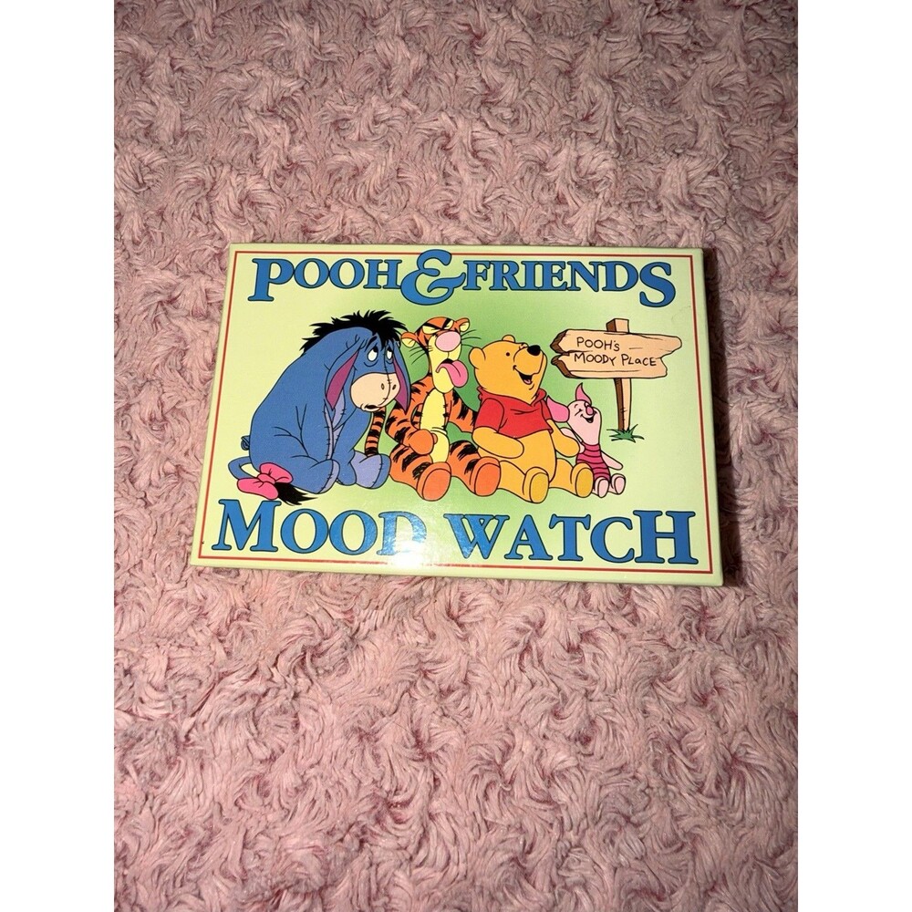 Vintage Disney Winnie the Pooh and Friends Mood Watch Original Box W/ Ring Rare